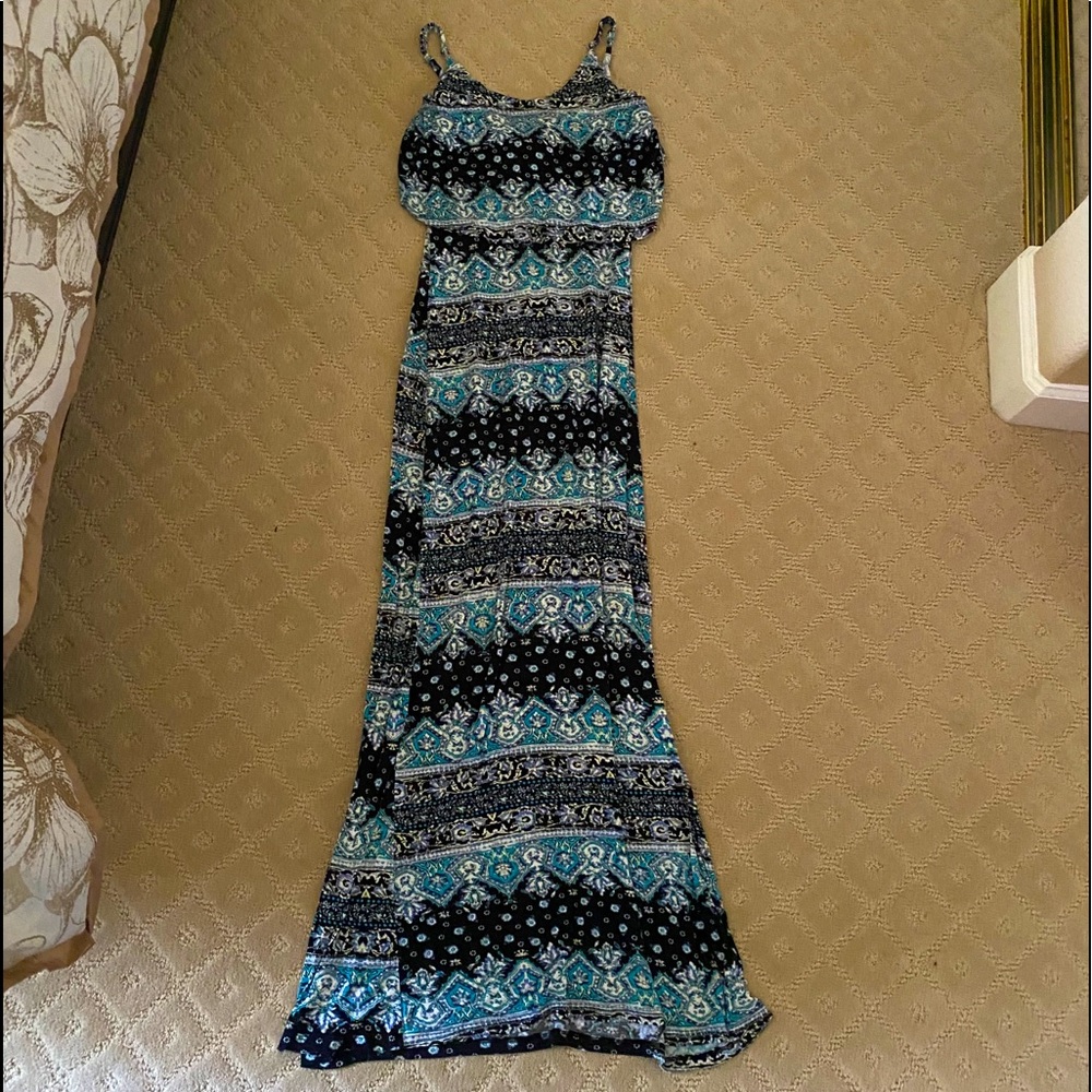 Printed maxi dress